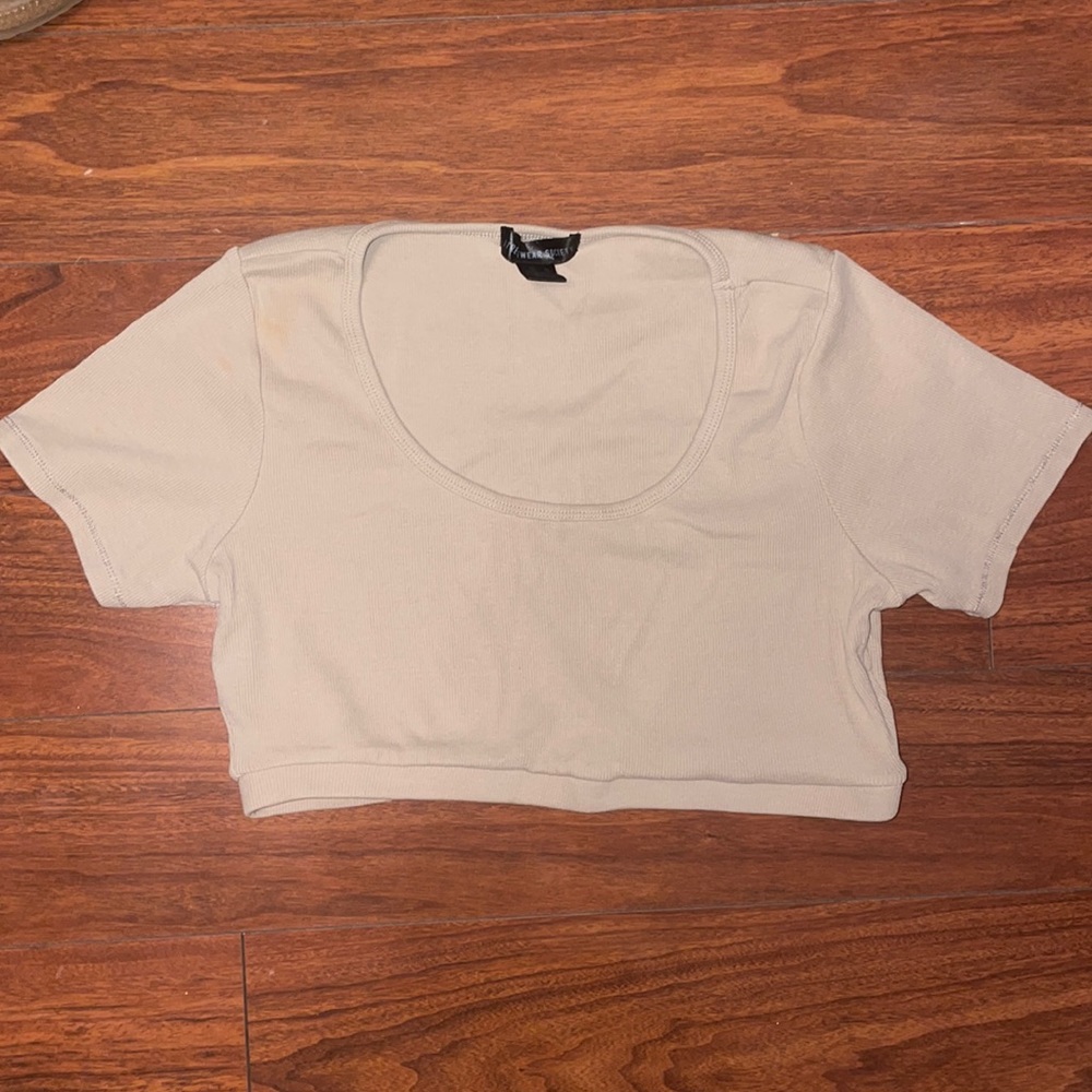 Tan crop top